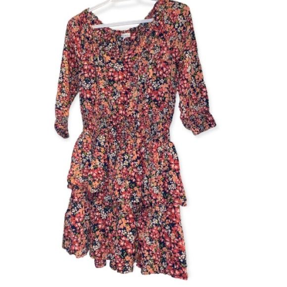 Patrons of peace anthropologie smocked 3/4 sleeve tunic dress - Picture 1 of 1